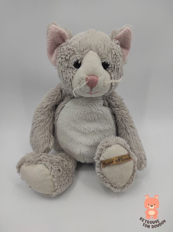 Peluche Chat Gris Louise Mansen