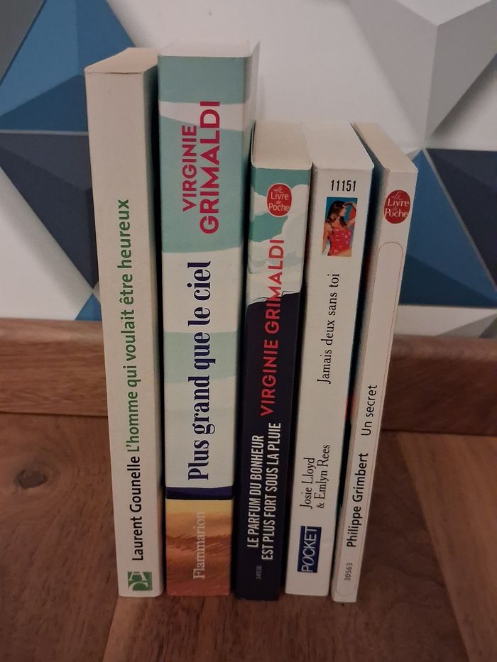 Lot 5 romans Virginie Grimaldi, Laurent Gounelle, Philippe Grimbert - photo numéro 3