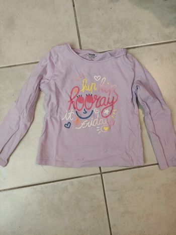 Tee shirt manches longues 5 ans fille