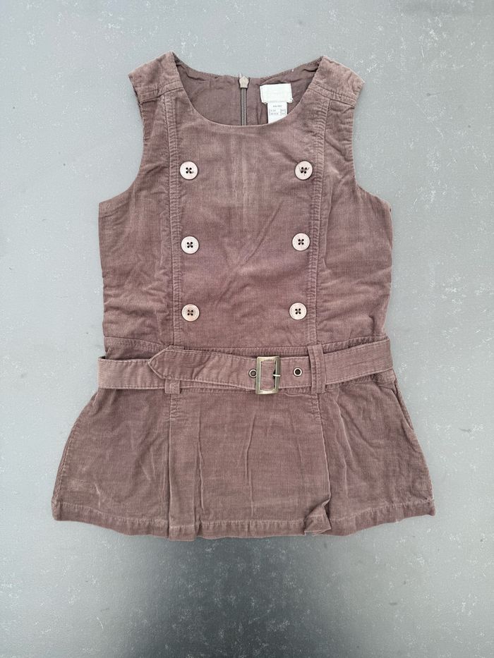 Robe sans manches marron