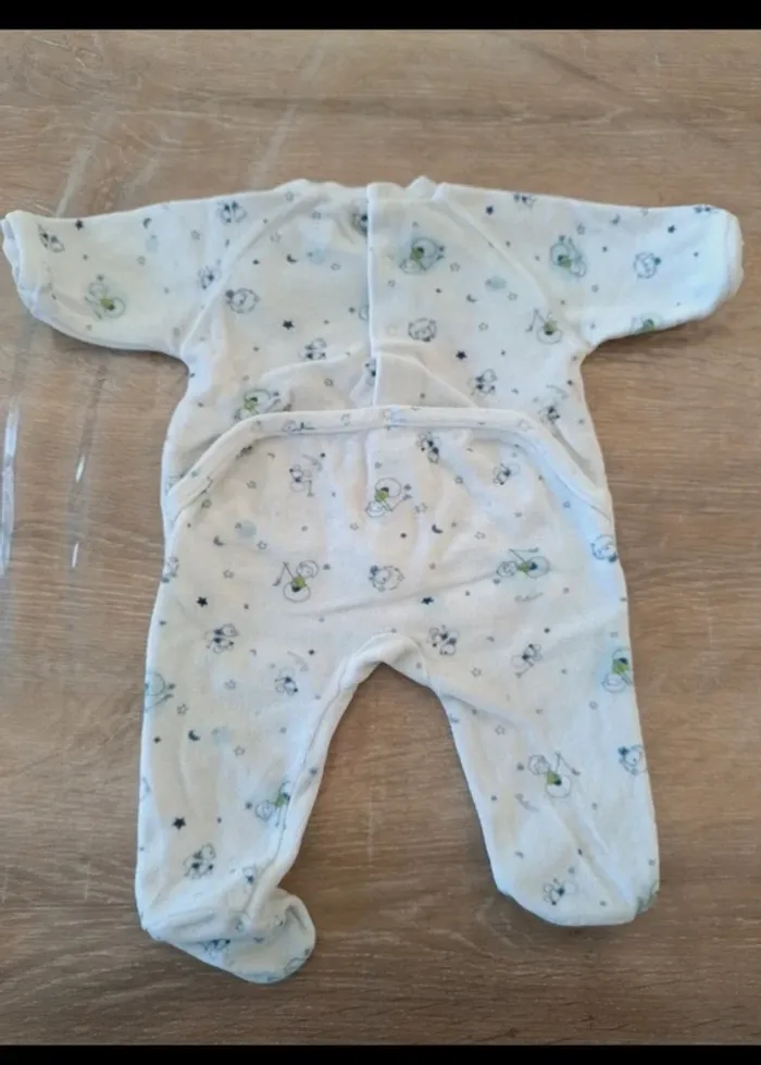Pyjama velours garçon 3 mois - photo numéro 4
