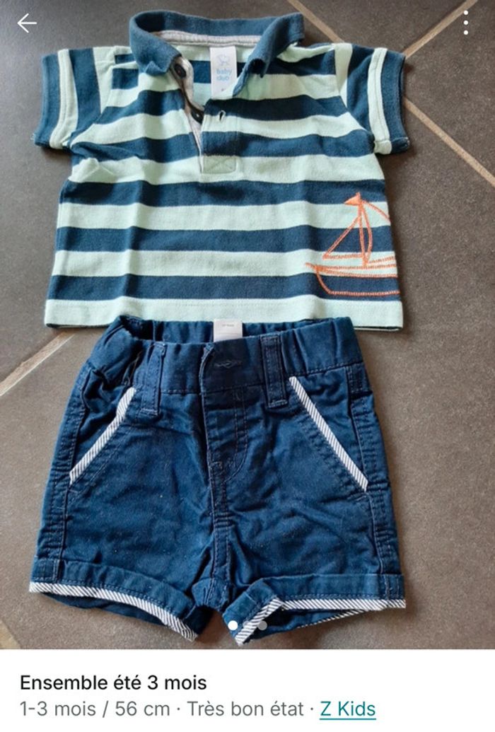 Gros lot de vêtements garçon 3 mois - photo numéro 20