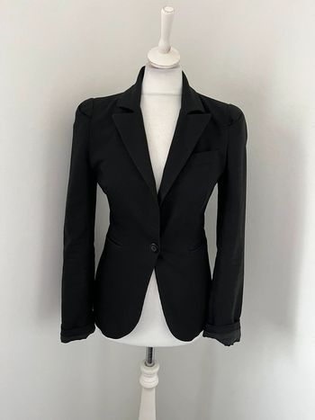 Veste blazer noire cintrée camaïeu S