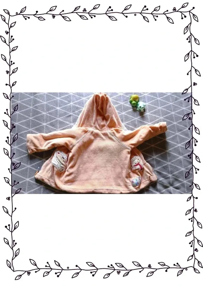 🦁Gilet zippé avec capuche, Yatsi, 6 mois - photo numéro 4