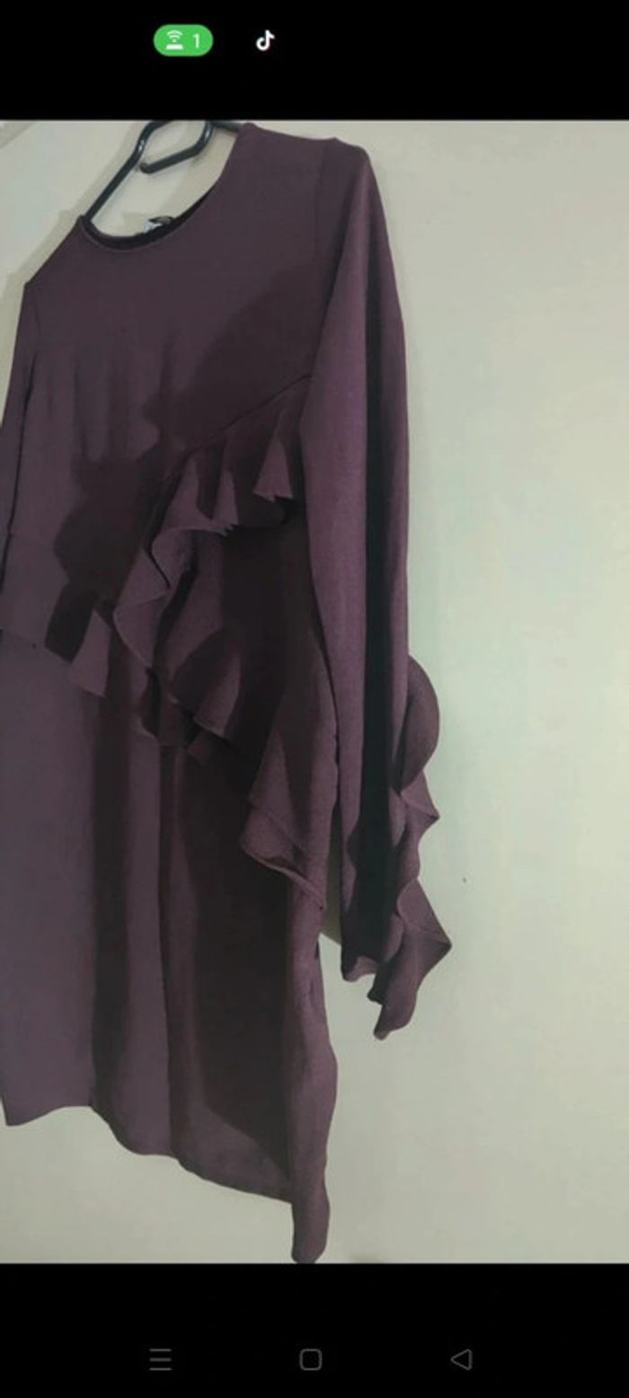 Robe Élégante Zara Prune - photo numéro 3
