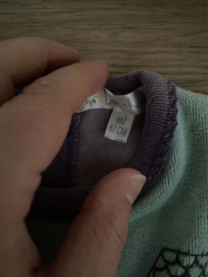 Lot 4 pyjamas 1 pièces 6 mois - photo numéro 7