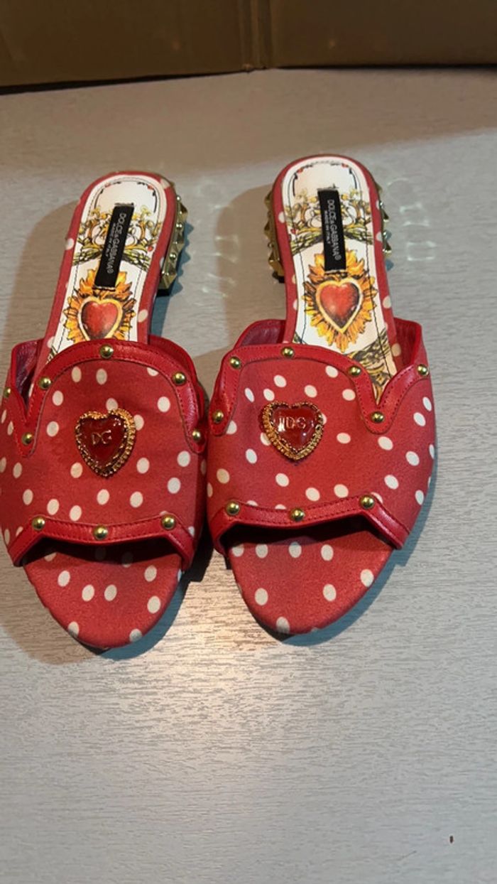 Mules sabots rouge - photo numéro 3