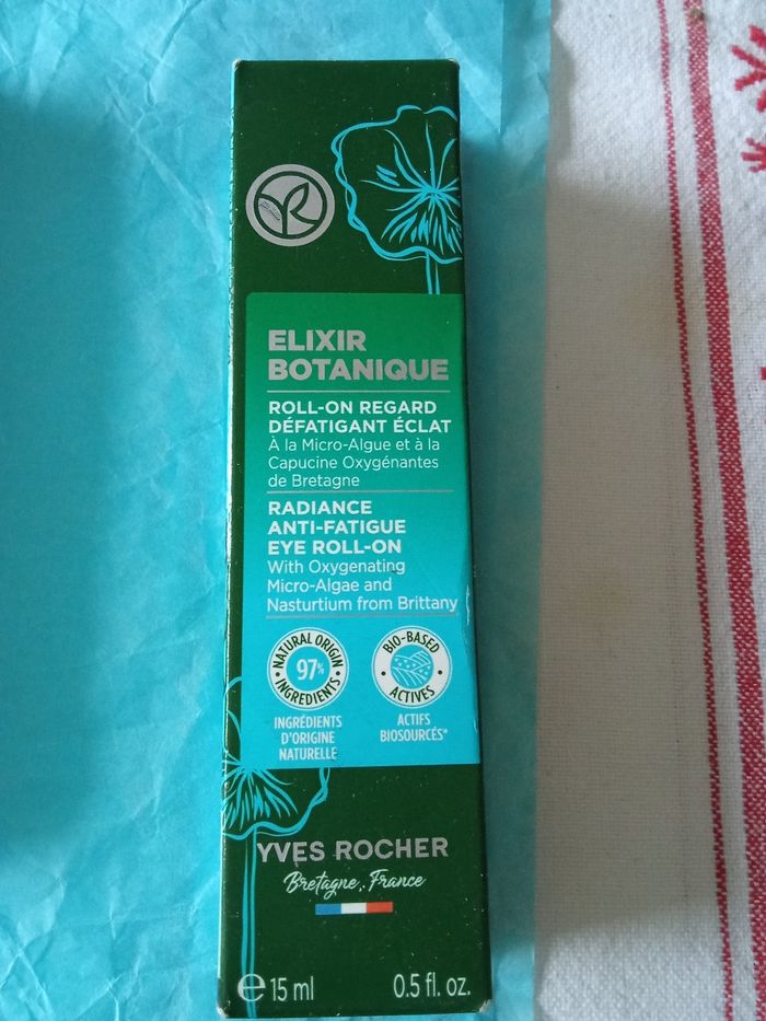 Élixir roll-on regarde défatigant