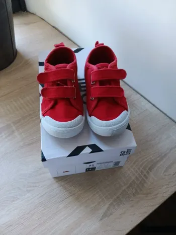 Basket toile a scratch gemo taille 25