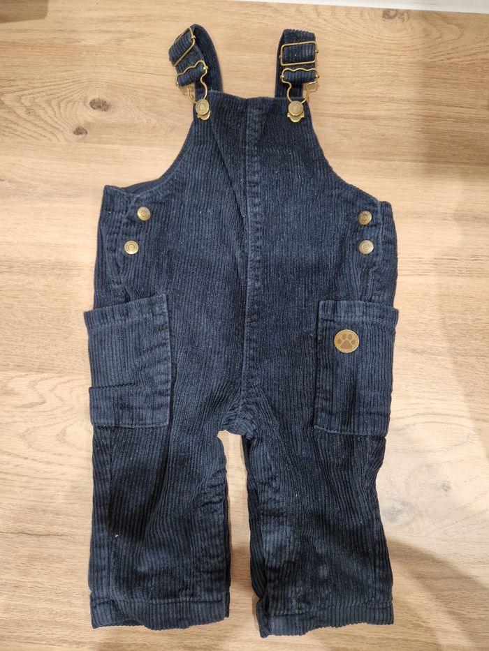 Salopette en velours côtelé 9 mois