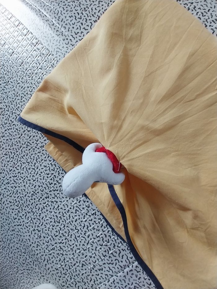 Drap bébé / enfant jaune moutarde – 100% coton – Fabriqué en France - photo numéro 7