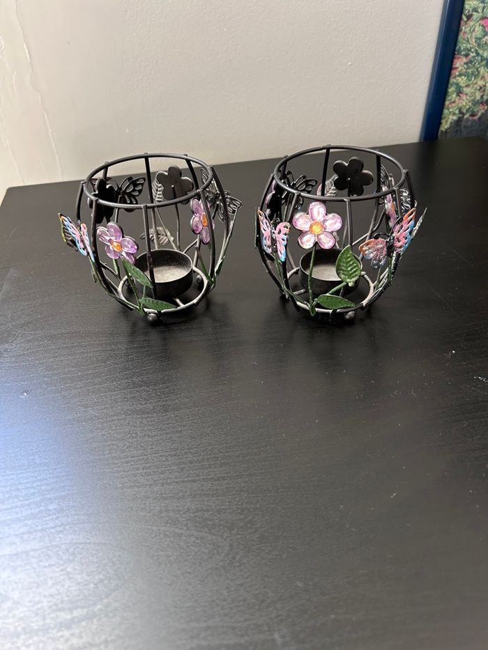 Lot de 2 photophores