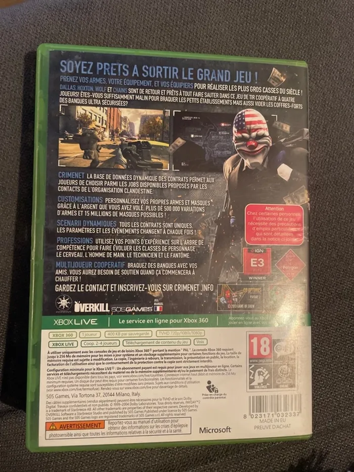 Payday Xbox 360 - photo numéro 3
