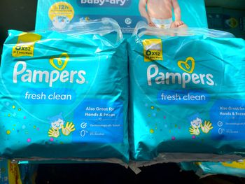 12 paquets lingettes pampers fresh clean