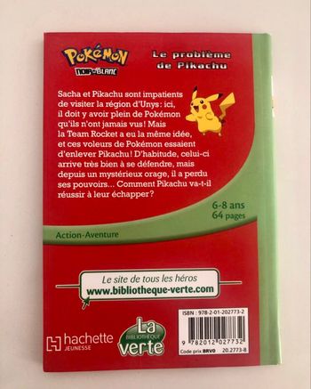 Livre Pokémon bibliothèque verte tome 1