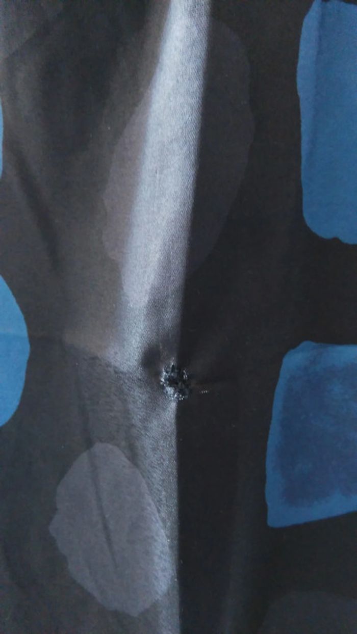Blouse noir à pois bleu - photo numéro 3