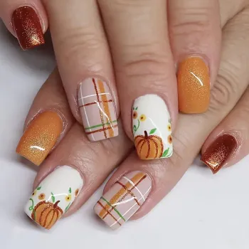 🧡 Faux ongles Press-On Automne Enchanté – 24 pièces pour un look cosy & ensorcelant 🍂