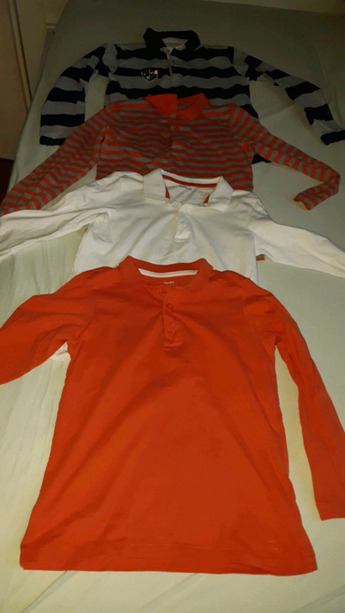 Lot 4 polos manches longues 10 ans - photo numéro 4