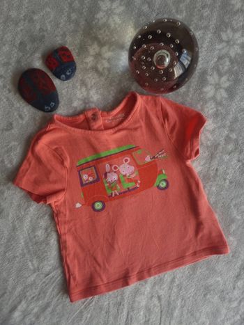 T-shirt manche court corail