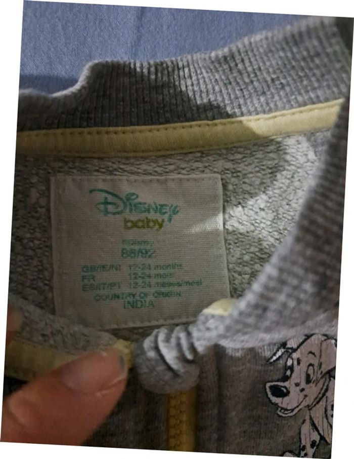 Veste Disney 101 Dalmatiens fermeture éclair 12-24 mois - photo numéro 2