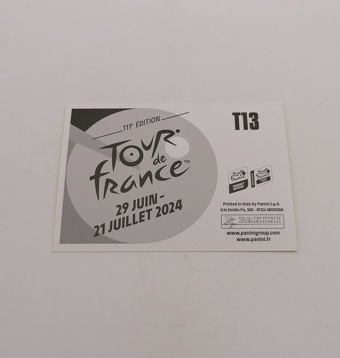 Panini Tour de France 2024 sticker N° T13. - photo numéro 3