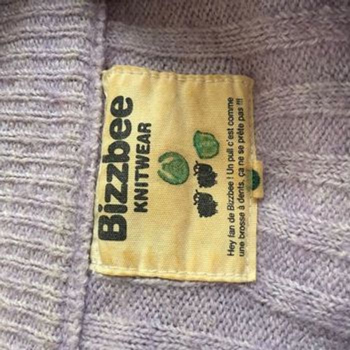 Pull Bizzbee lilas en maille côtelée Taille M Coupe loose V072 - photo numéro 10