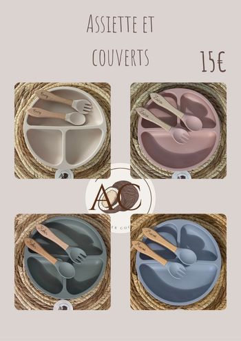 Assiette et couverts bébé