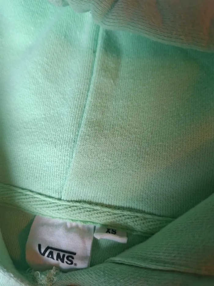 Sweat à capuche Vans "Off The Wall" vert menthe (Homme / Mixte) - photo numéro 6