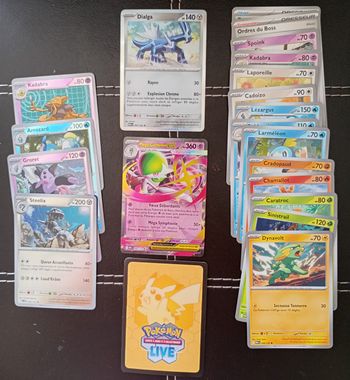 Lot de 20 cartes Pokémon MÉGA-ÉVOLUTUON  EX/REV/HOLO/RARE/CO. Sans doubles 🇫🇷