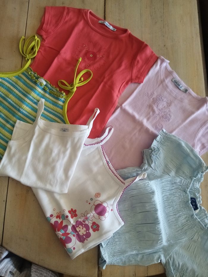 Lot de hauts été fillette 6 ans