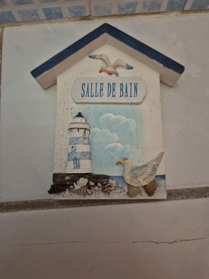 Plaque de porte Salle de bain - photo numéro 2