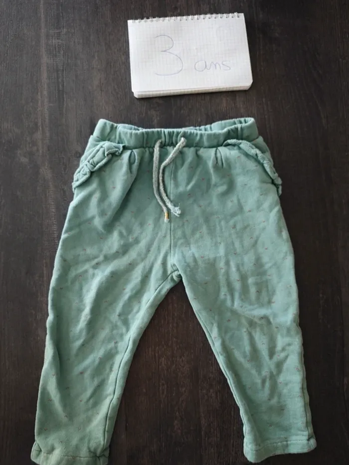 Pantalon souple vert