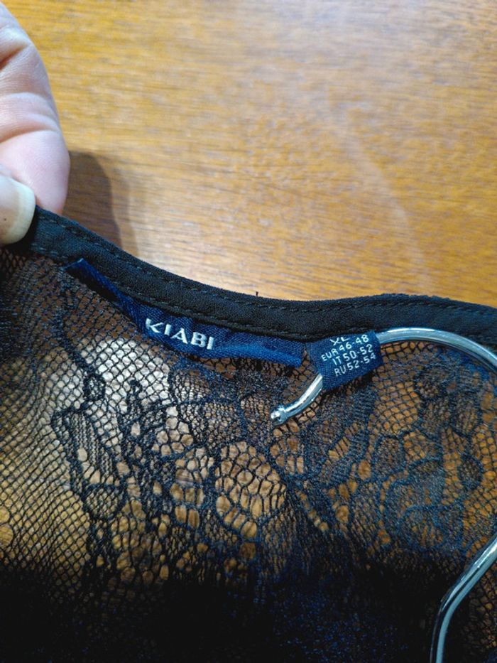 Blouse noire Kiabi XL - photo numéro 3