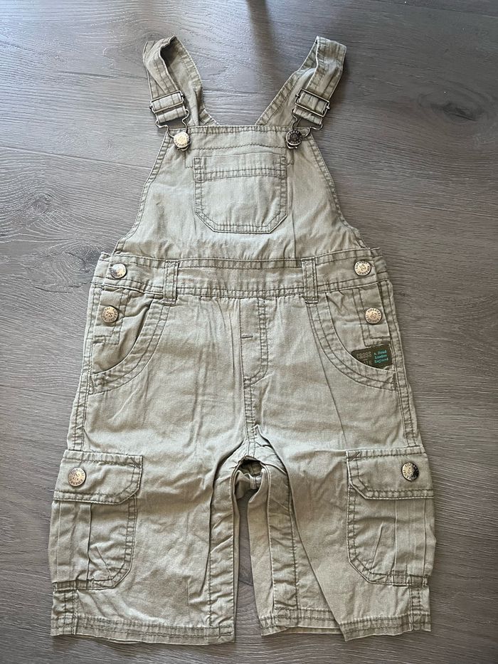 Salopette short garçon