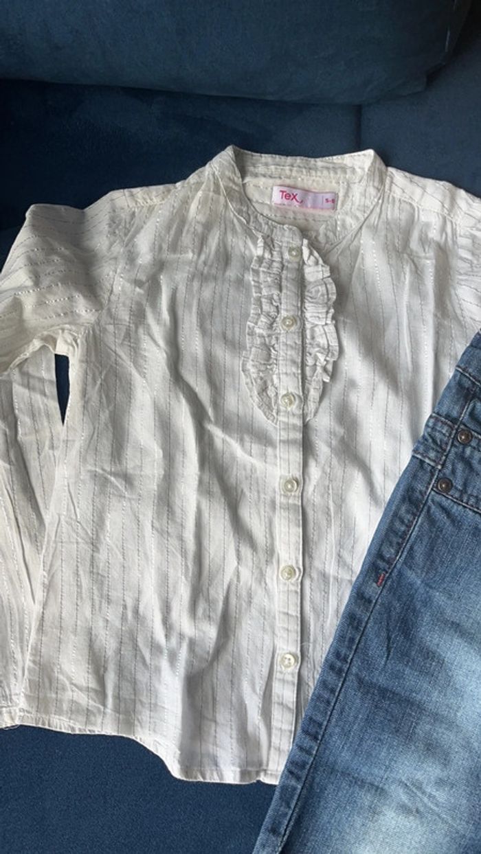 Zara Lot pantacourt + 2 hauts 5/6 ans - photo numéro 2
