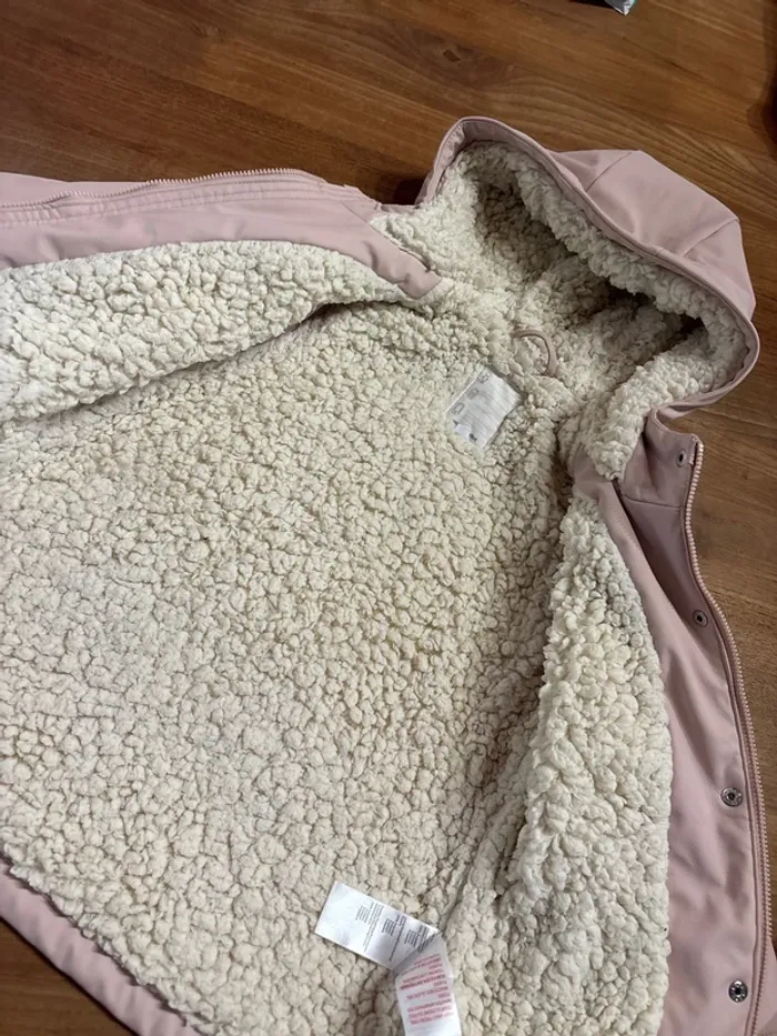 Imperméable fourré intérieur rose 5 ans - photo numéro 7