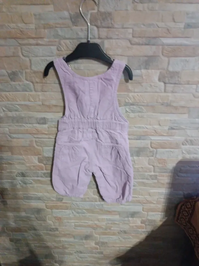 Salopette velours lilas Tout Simplement 6M - photo numéro 4