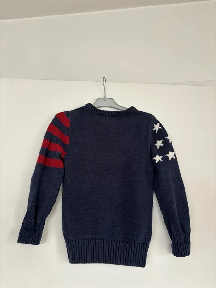 Sweat bleu 6-8 ans H&M 100% coton - photo numéro 2