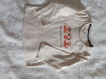 Marque tape à l'oeil avec bouton pression sur les poules gauche taille 9 mois 71 cm avec motif trois petits singes mes copains d'abord super petit pull à manches longues