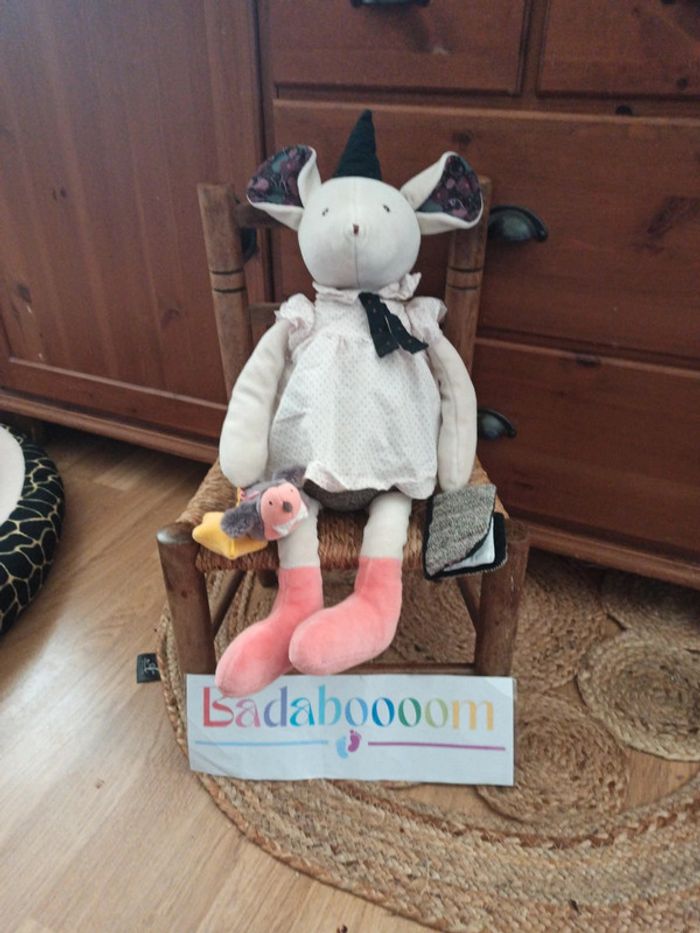 peluche d'activités grande souris il était une fois moulin roty