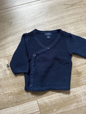 Gilet naissance bleu marine