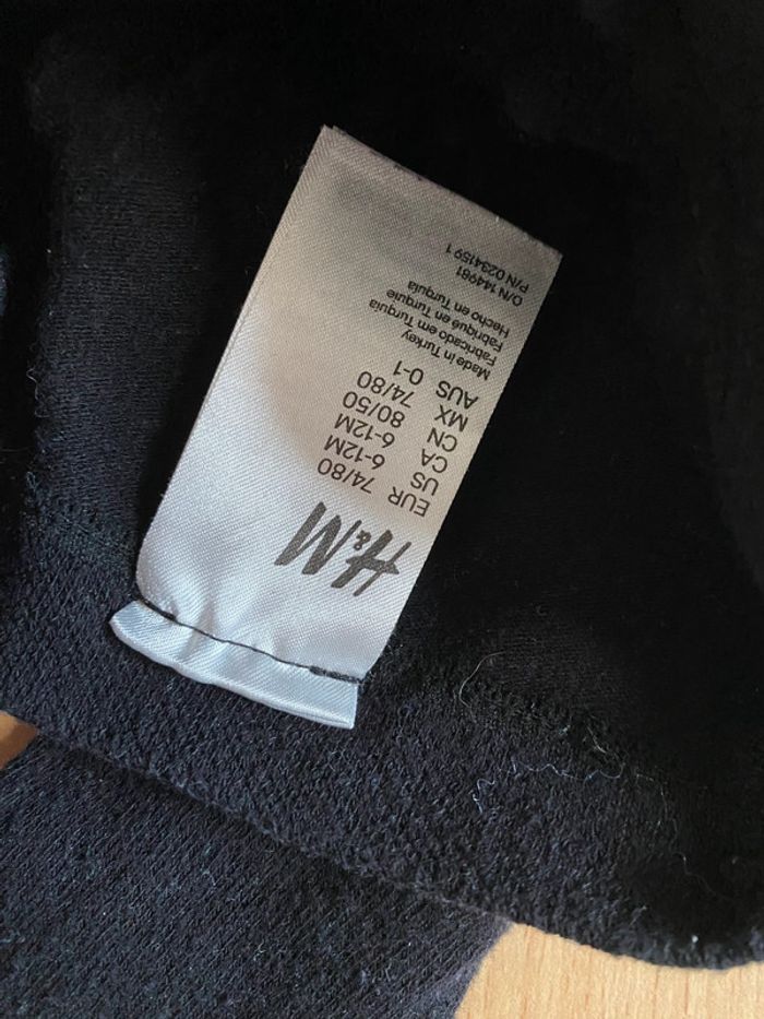 Collants noirs  H&M Taille 74/80 - photo numéro 3