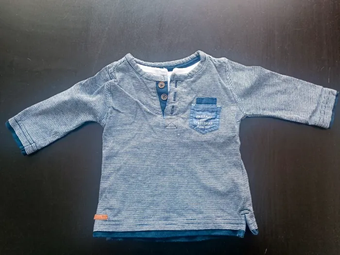 Lot t shirt manches longues 6 mois - photo numéro 10