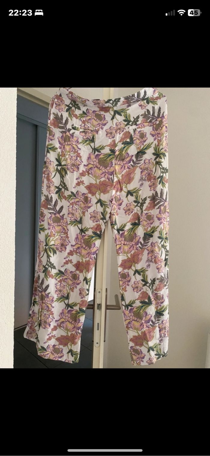 Pantalon imprimé fleurs - photo numéro 2
