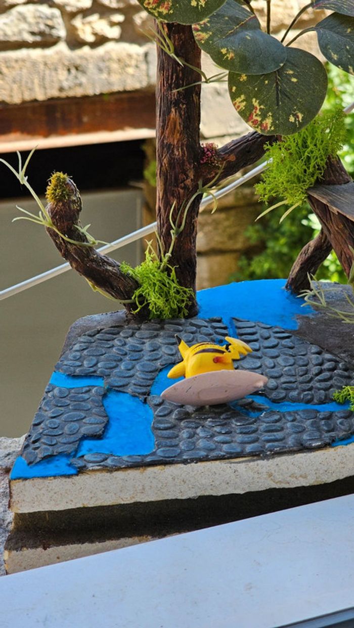 Super figurine Pokemon Nintendo tomy C.G.T.S.J pikachu surfeur - photo numéro 7