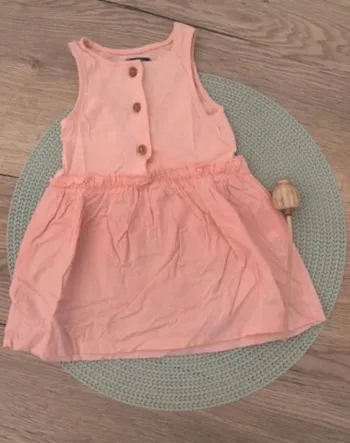 Très belle Robe bi-matière rose - kiabi - 9mois