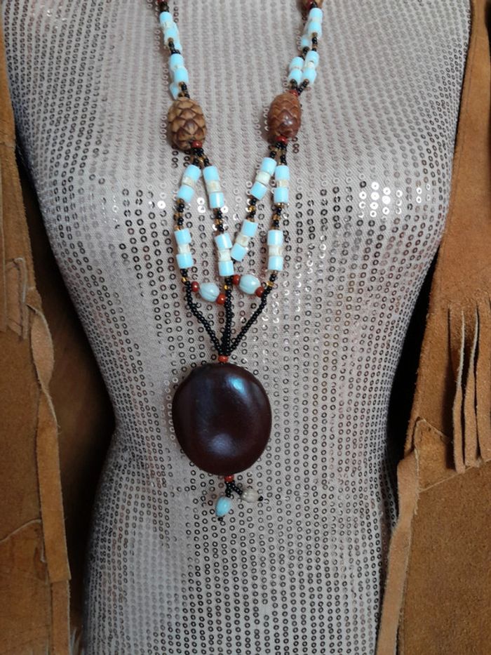 Collier ethnique amerindien - photo numéro 2