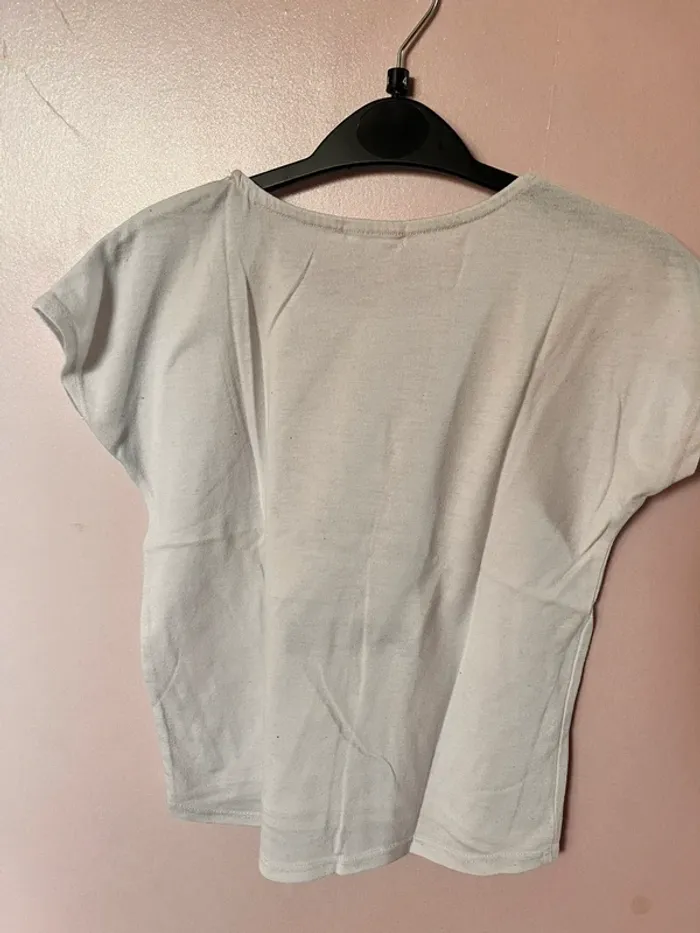 T-shirt blanc avec imprimé pastèque - photo numéro 3