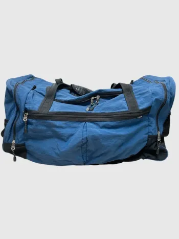 Kiva Tour navy blue Duffel Bag Travel Gym Bag Luggage Carry On Vintage 130L