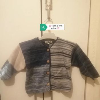 🌸Gilet patchwork Taille 2 ans mixte "Tape à l'œil" 🌸